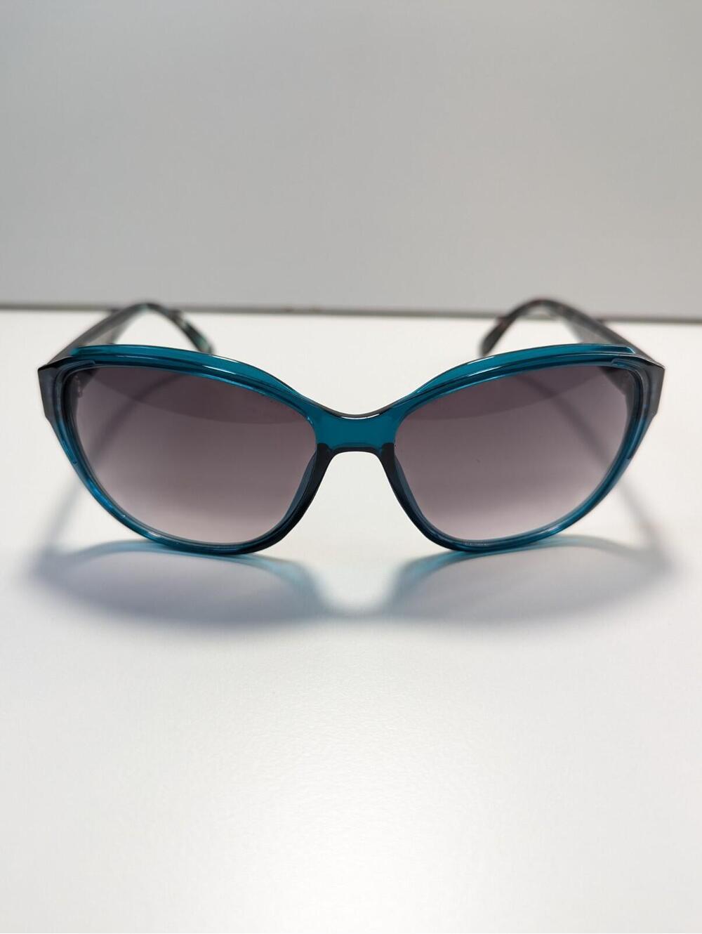 Elle WEL61SG14 Sunglasses Blue Frames Oversize Circular Beautiful Chic Style Y2k - Picture 5 of 11